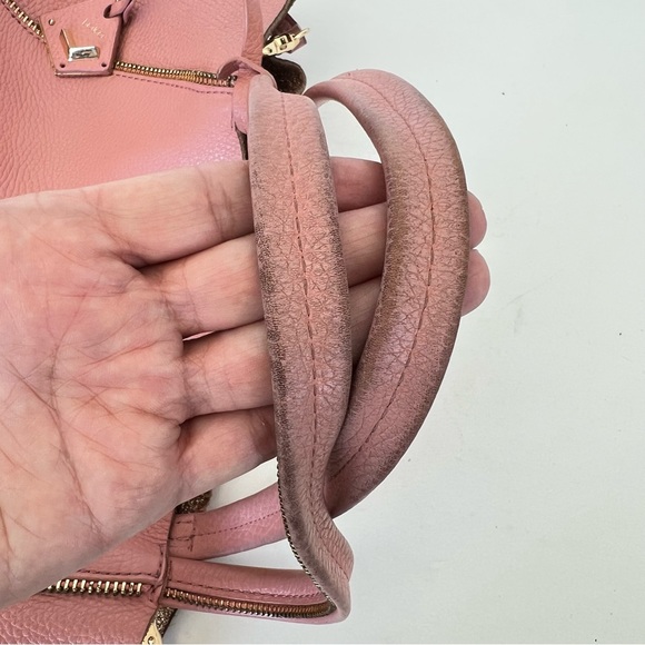 BOTKIER Soho Rossa Pebbled Leather Gold Signature Zip Small Shoulder Bag Tote - Picture 11 of 16